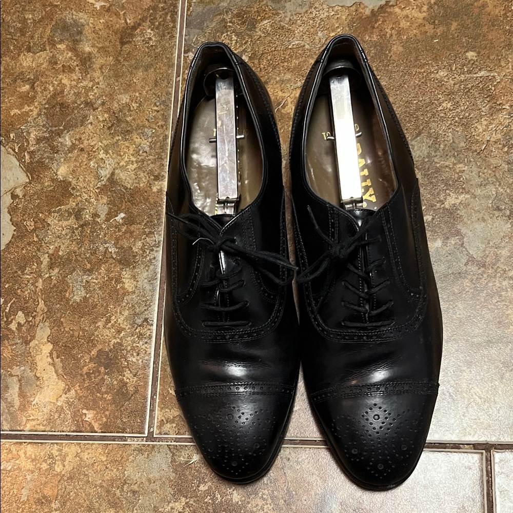 Bally Black Leather Oxfords